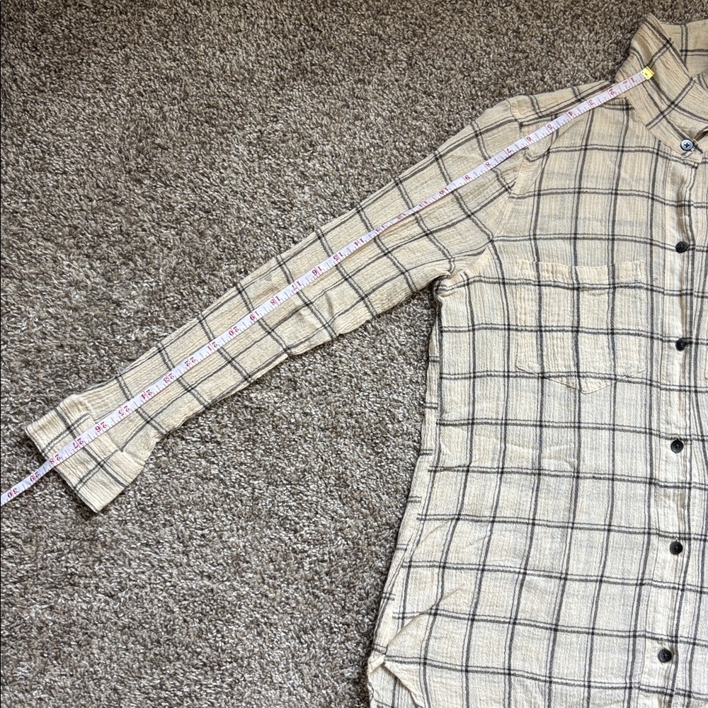 Madewell Women’s Plaid Flannel Button Down Shirt 100% COTTON Size S - Picture 5 of 9